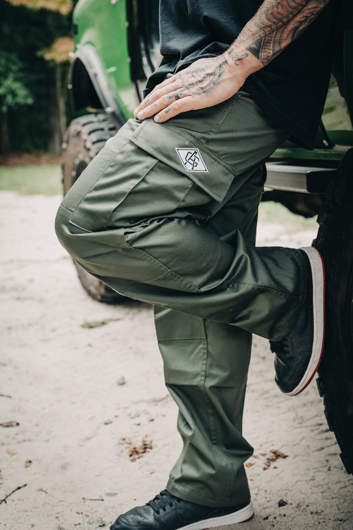 Black Green Baggy Cargo Pockets Streetwear Tactical Joggers -  Finland