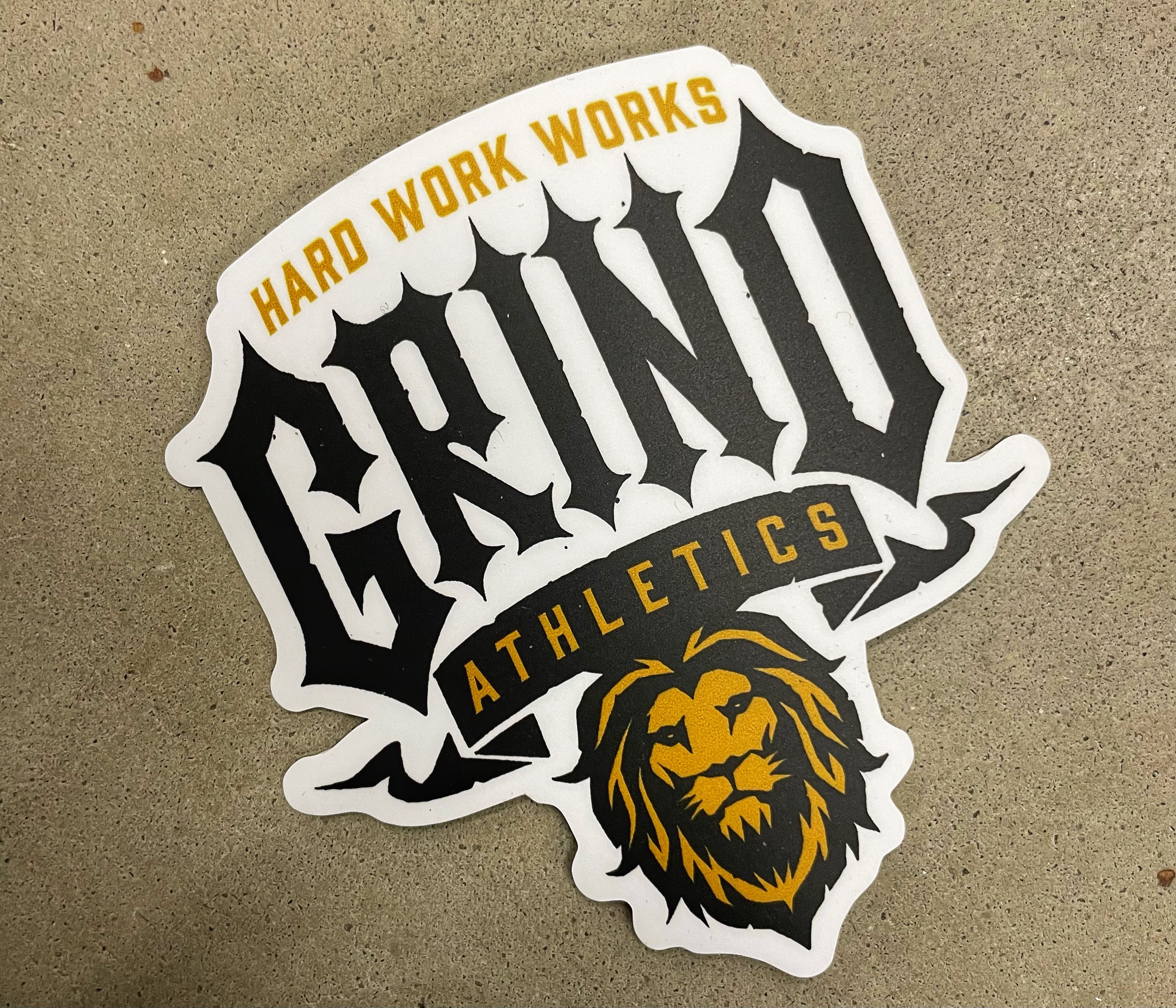 Brave Lion head logo' Sticker | Spreadshirt